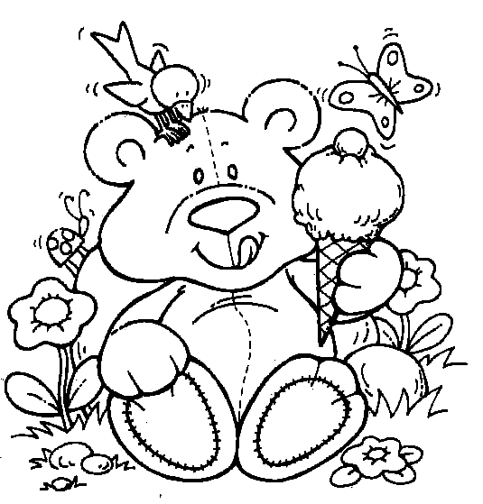 Teddy Bear Coloring Pages Printable for Free Download