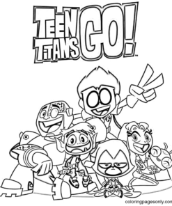 Teen Titans Go Coloring Pages Printable for Free Download