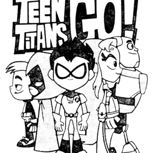 Teen Titans Go Coloring Pages Printable for Free Download