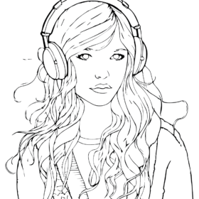 Teenage Girls Coloring Pages Printable for Free Download