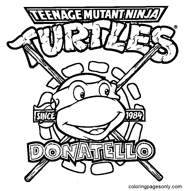 Ninja Turtles Donatello Coloring Pages