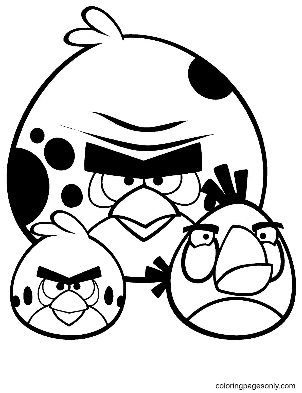 Angry Birds Coloring Pages Printable for Free Download