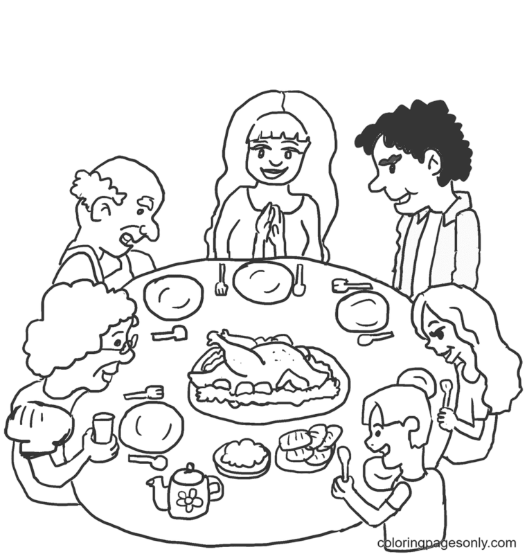 Thanksgiving Coloring Pages Printable for Free Download