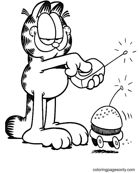 Garfield Coloring Pages Printable for Free Download