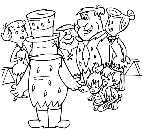 Flintstones Coloring Pages Printable for Free Download