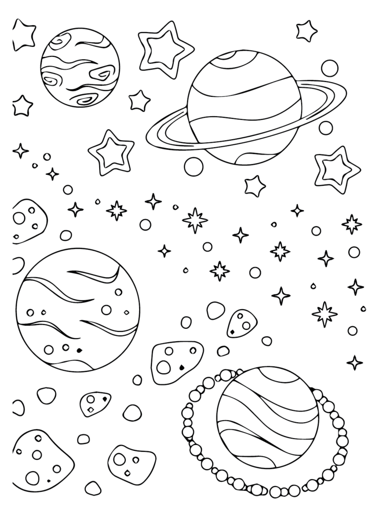 Galaxy Coloring Pages Printable for Free Download