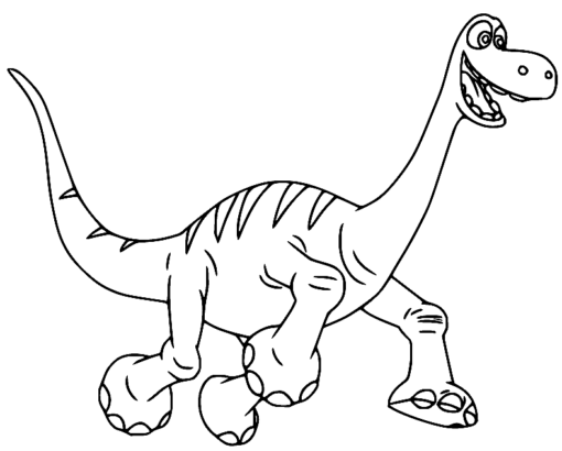 The Good Dinosaur Coloring Pages Printable for Free Download