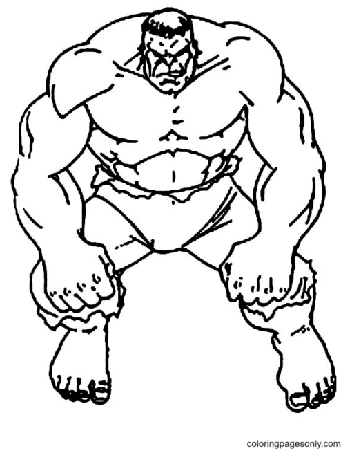 Hulk Coloring Pages Printable for Free Download