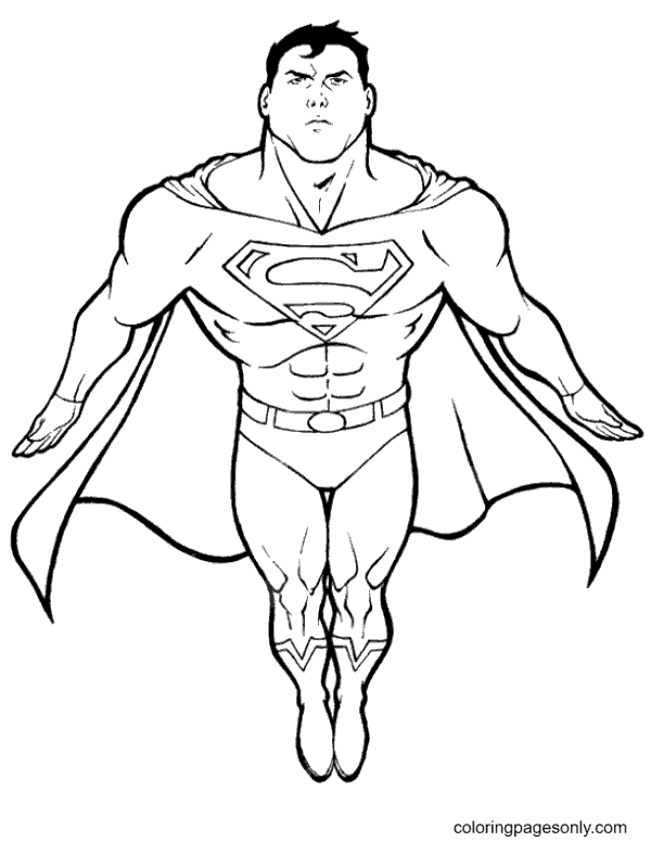 Superman Coloring Pages Printable for Free Download