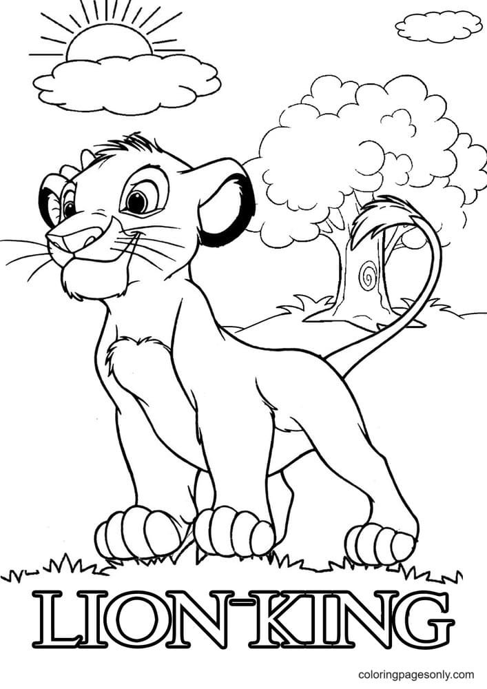 lion king 3 coloring pages