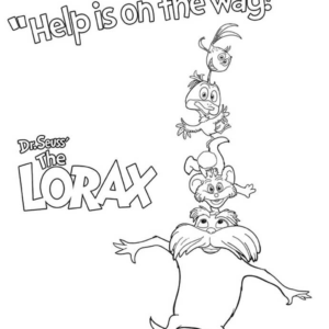 the lorax bears coloring pages