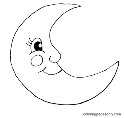 Moon Coloring Pages Printable for Free Download