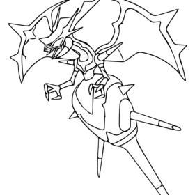 naganadel coloring page easy pokemon