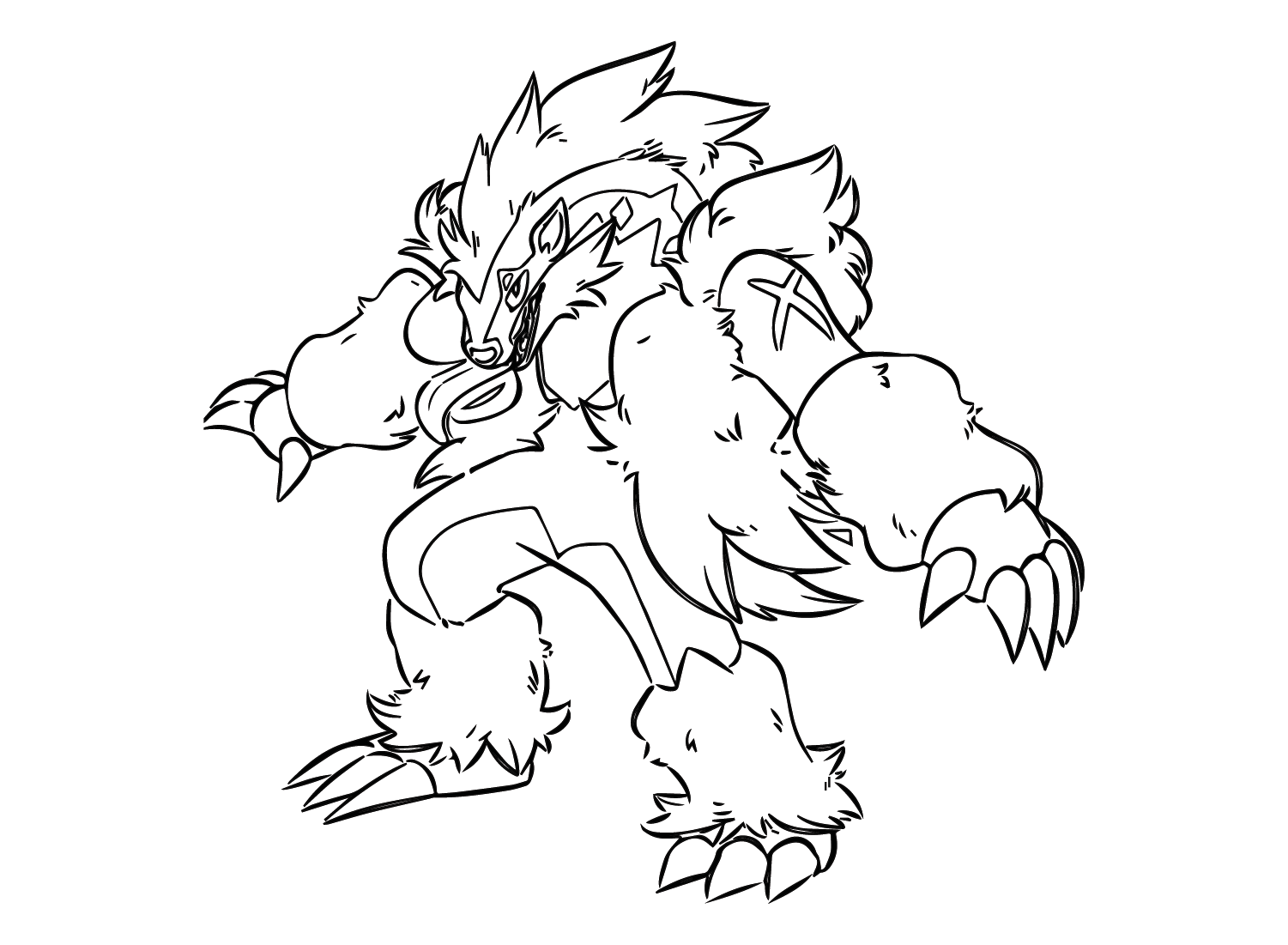 Obstagoon Coloring Pages Printable for Free Download