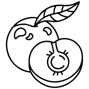 Plums Coloring Pages Printable for Free Download