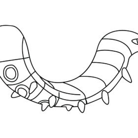 sizzlipede coloring page ideas pokemon