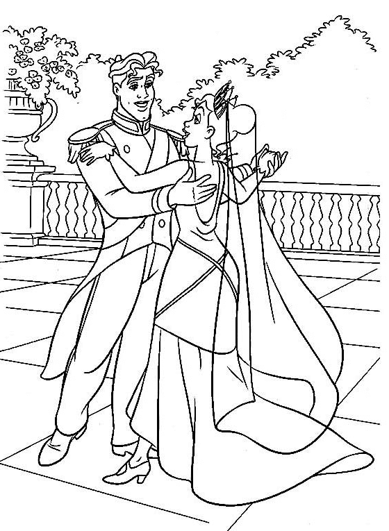 Princess and the Frog Coloring Pages Printable for Free Download