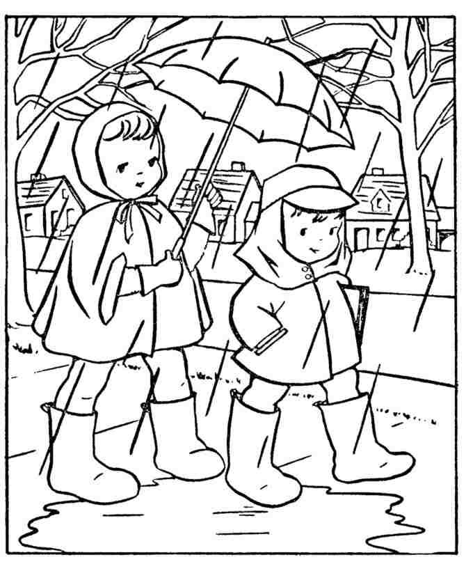 Precipitations Coloring Pages Printable for Free Download