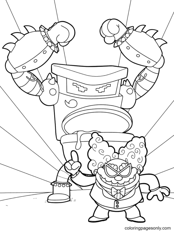 Captain Underpants Coloring Pages Printable for Free Download