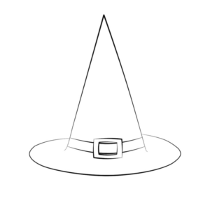 Witch Hat Coloring Pages Printable for Free Download