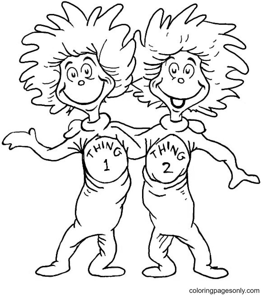 Dr Seuss Coloring Pages Printable for Free Download