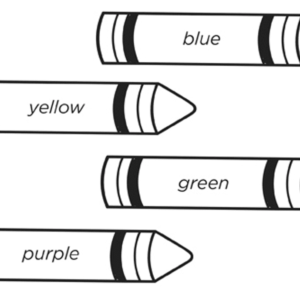 yellow crayon coloring pages