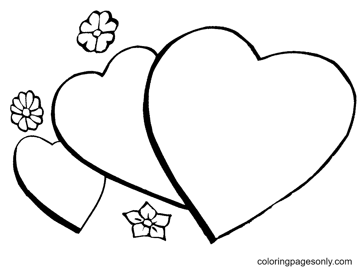 Heart Coloring Pages Printable for Free Download