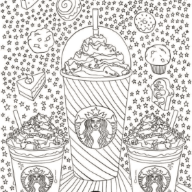 Starbucks Coloring Pages Printable for Free Download