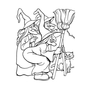 Witch Coloring Pages Printable for Free Download