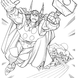 Thor Coloring Pages Printable for Free Download