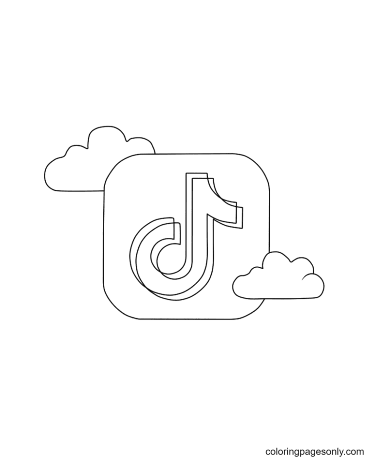 TikTok Coloring Pages Printable for Free Download