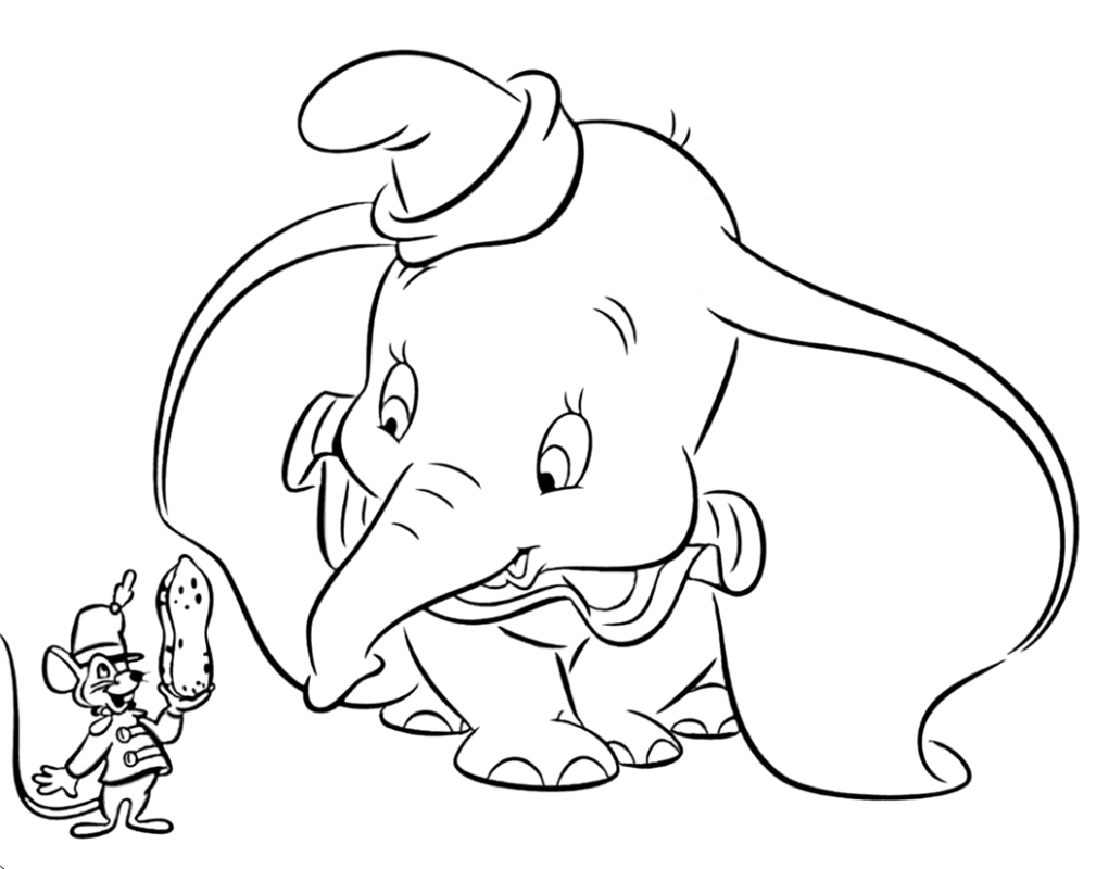 smitty coloring pages for kids dumbo