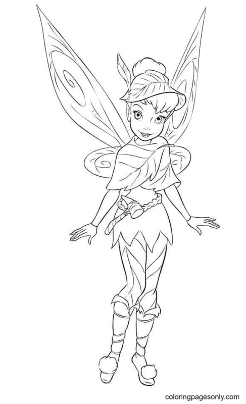 Tinkerbell Coloring Pages Printable for Free Download