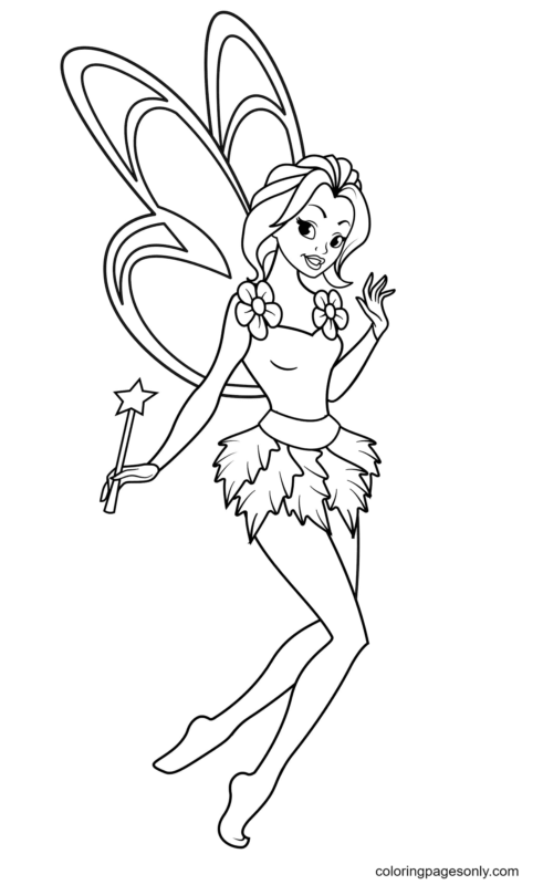 Fairy Coloring Pages Printable for Free Download