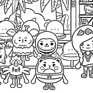 24 Toca Boca Coloring Pages (Free PDF Printables)