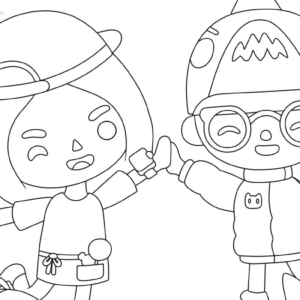 Toca Boca Coloring Pages Printable for Free Download