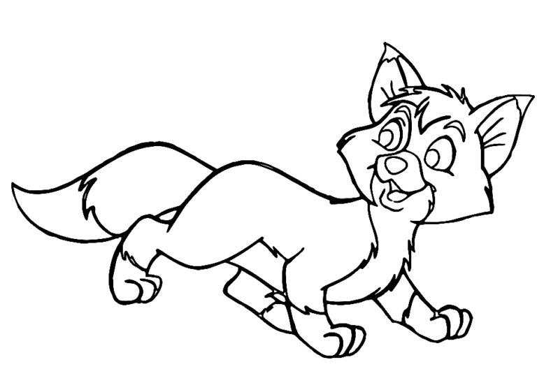 Fox and the Hound Coloring Pages Printable for Free Download