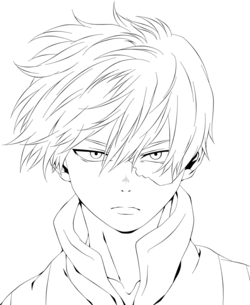 Todoroki Coloring Pages Printable for Free Download