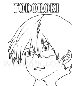 Todoroki Coloring Pages Printable for Free Download