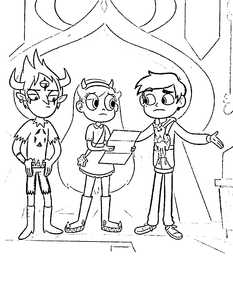 Star vs. the Forces of Evil Coloring Pages Printable for Free Download