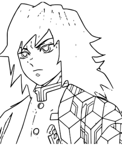 Giyu Tomioka Coloring Pages Printable for Free Download