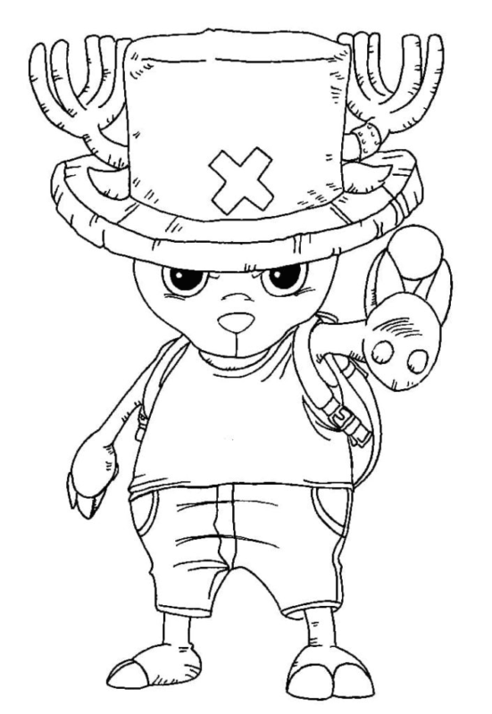 Tony Tony Chopper Coloring Pages Printable for Free Download