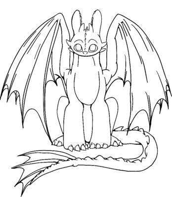 How to Train Your Dragon Coloring Pages Printable for Free Download