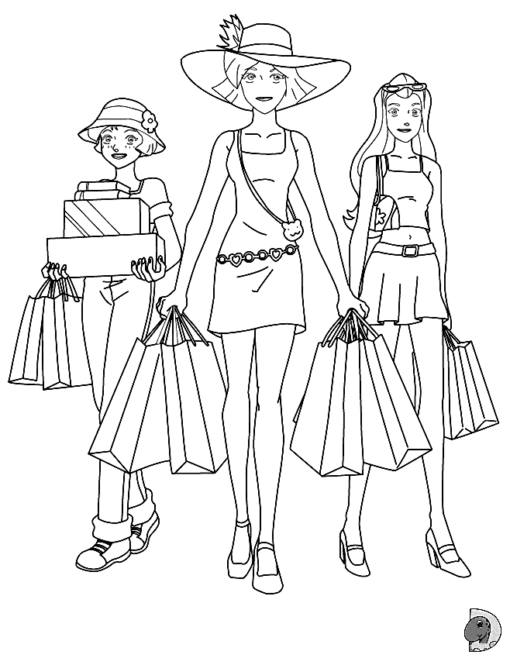 Totally Spies Coloring Pages Printable for Free Download