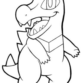 Totodile Coloring Pages Printable for Free Download