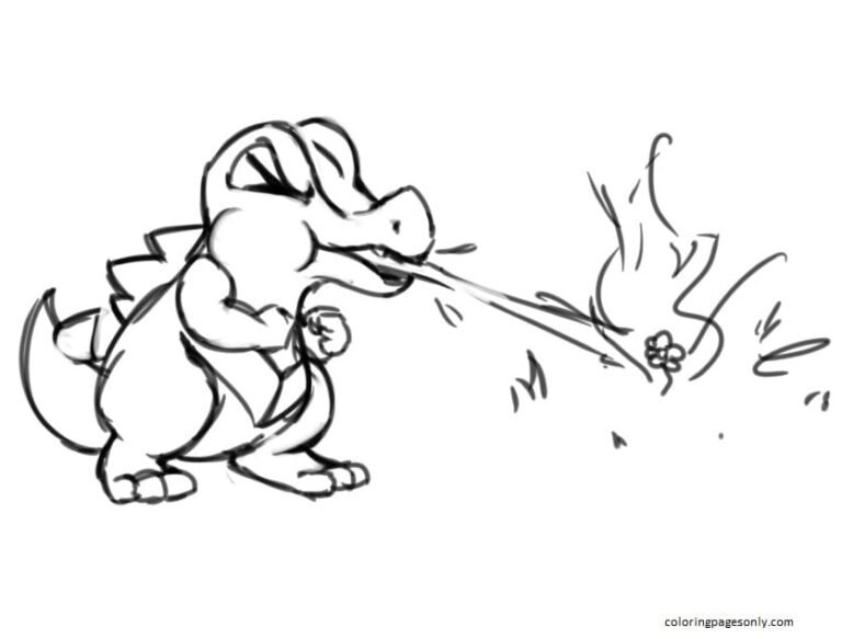 10 Totodile Coloring Pages: Unleash Your Inner Artist with the Adorable Water-Type Pokémon