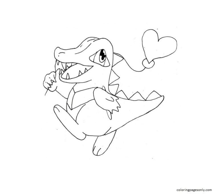 10 Totodile Pokémon Coloring Pages to Unleash Your Artistic Skills