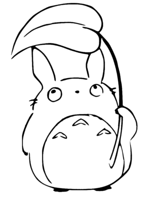 My Neighbor Totoro Coloring Pages Printable for Free Download