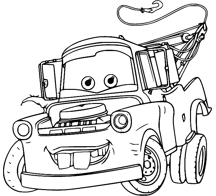 Mater Coloring Pages Printable for Free Download