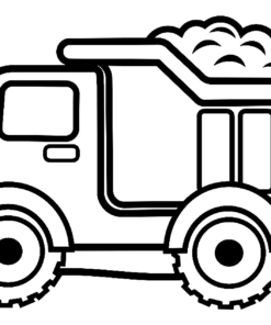 Dump Truck Coloring Pages Printable for Free Download